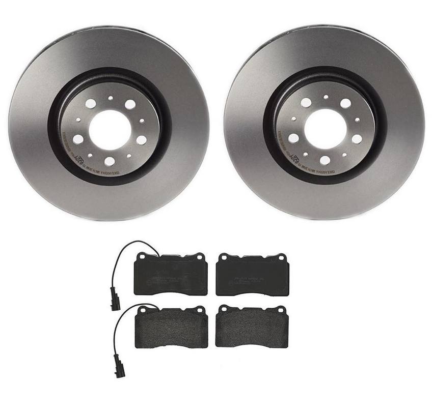 Volvo Brakes Kit Brembo Pads and Rotors Front (330mm) (LowMet